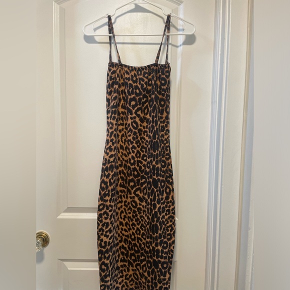 Y2k Sexy tight fit cheetah print dress - Picture 2 of 5